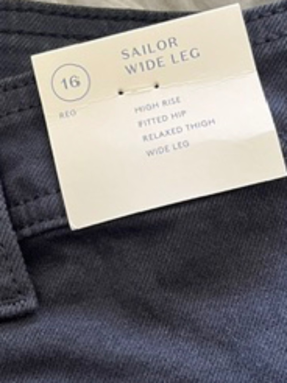 Universal Thread™ Women's High-Rise Wide Leg Jeans - Black Wash Size 16 NWT - Picture 7 of 9